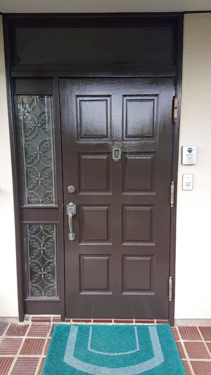 玄関扉塗装 施工後